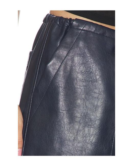 Rag & Bone Blue Claire Faux Leather Short