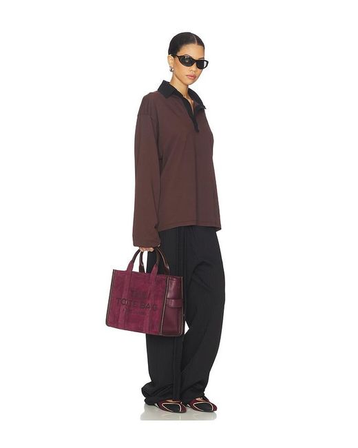 Marc Jacobs Purple The Suede Medium Tote Bag