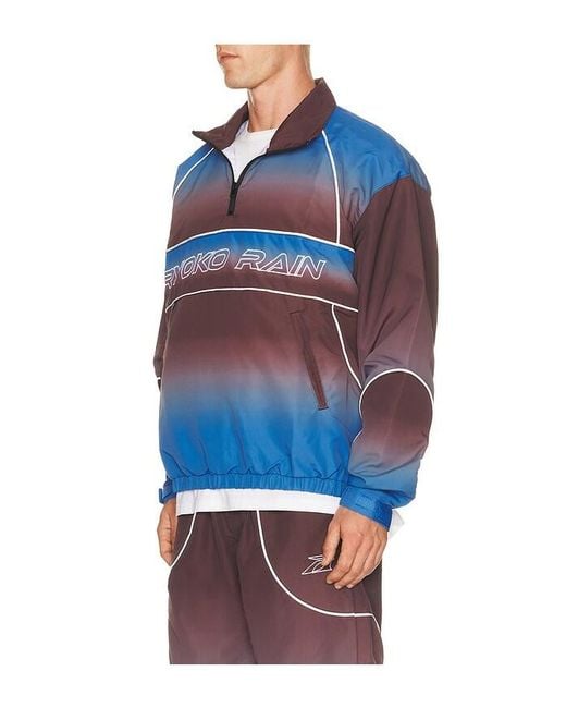 Ryoko Rain Blue Gradient Track Jacket for men