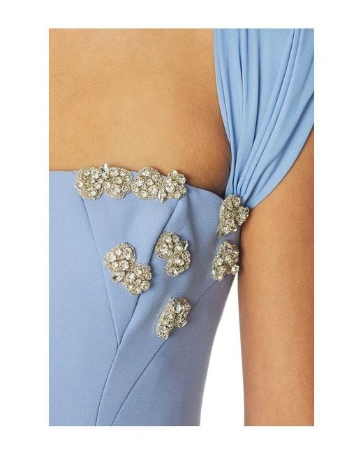 Rachel Gilbert Blue Malia Gown