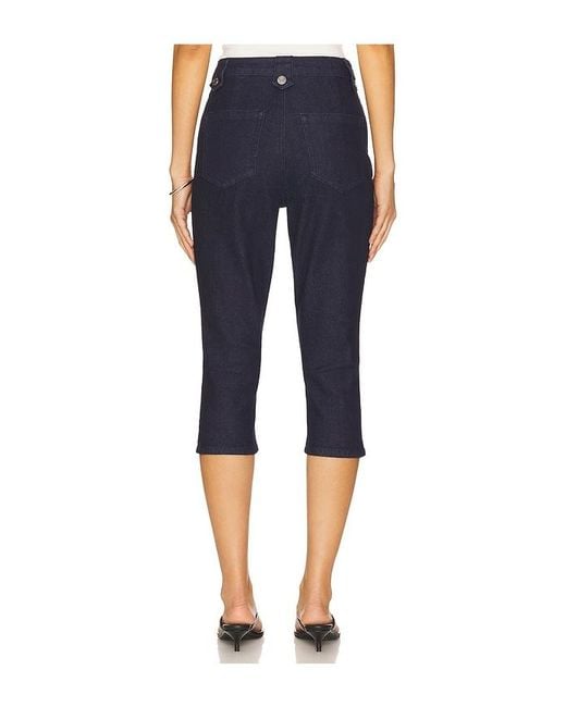 AFRM Blue Dione Sailor Capri Jeans