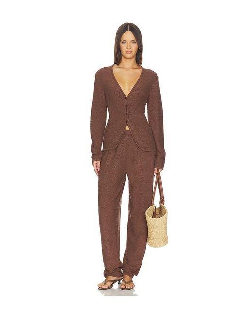 SRG Brown Samita Textured Cardigan