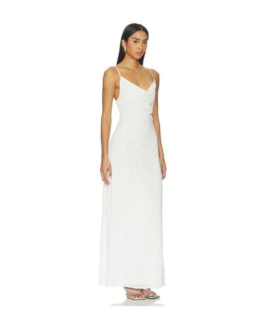 superdown White Xanthia Embellished Maxi Dress