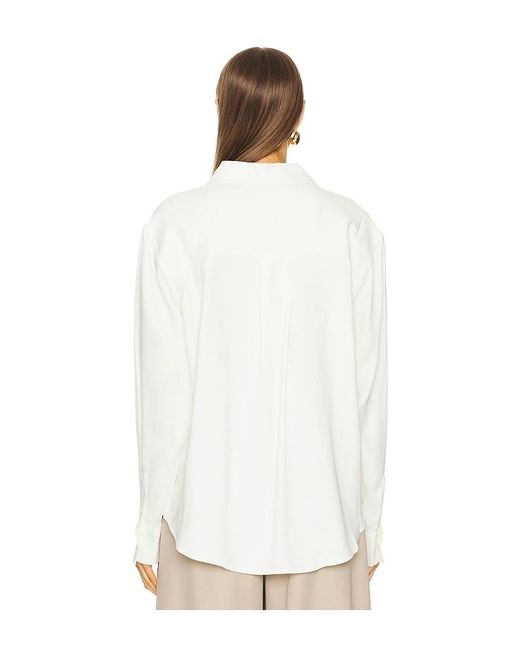 Anine Bing White Braxton Shirt