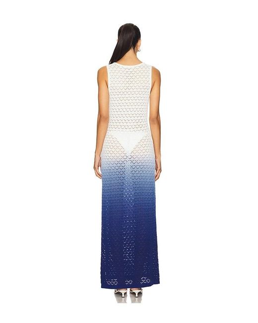 Runaway the Label Blue Reina Maxi Dress