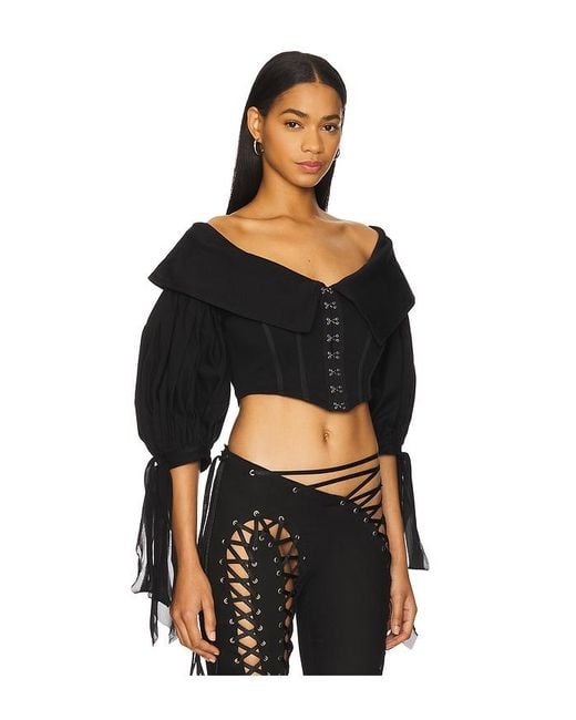 Aniye Records Black Dina Bustier