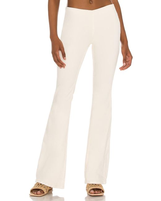 Free People Penny Pull On Flare Pant in White - Lyst