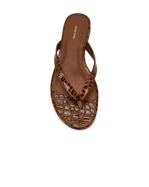 Anine Bing Brown Noelle Thong Sandal
