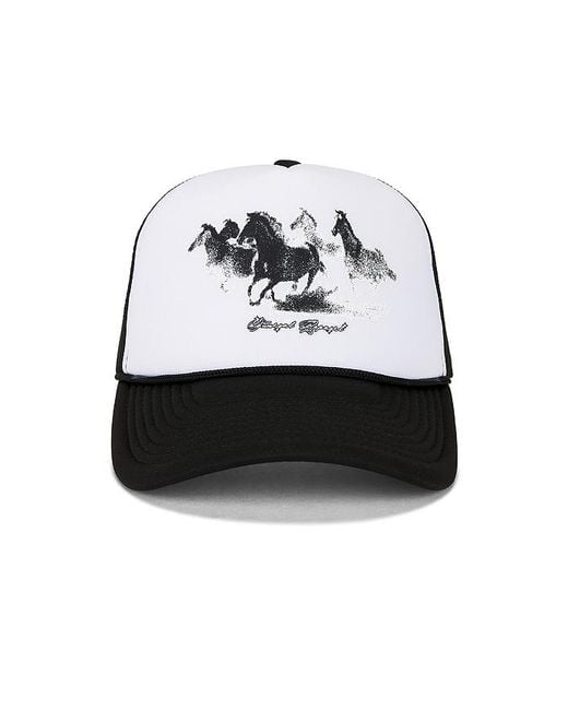 Funeral Apparel White Horses Trucker Cap for men