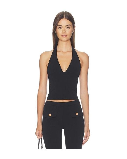 Oddli Black Halter Top