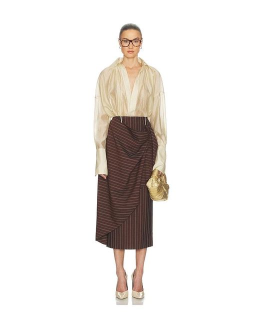 Helsa Brown Rock Stripe Twill Blanket