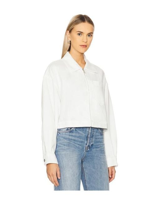 Sanctuary White Cropped Paper Boy Jacket