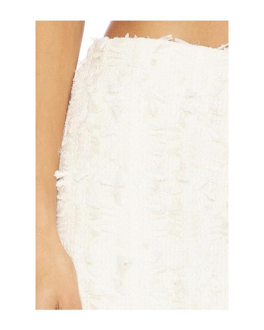 GUIZIO White Lillian Pencil Skirt