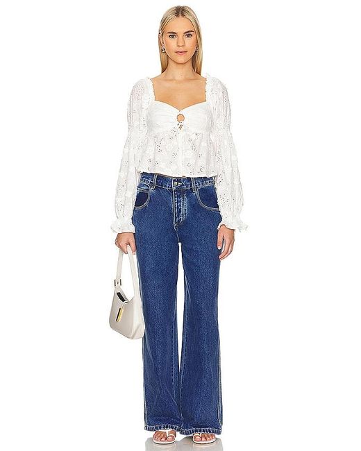 Astr White Barstow Top