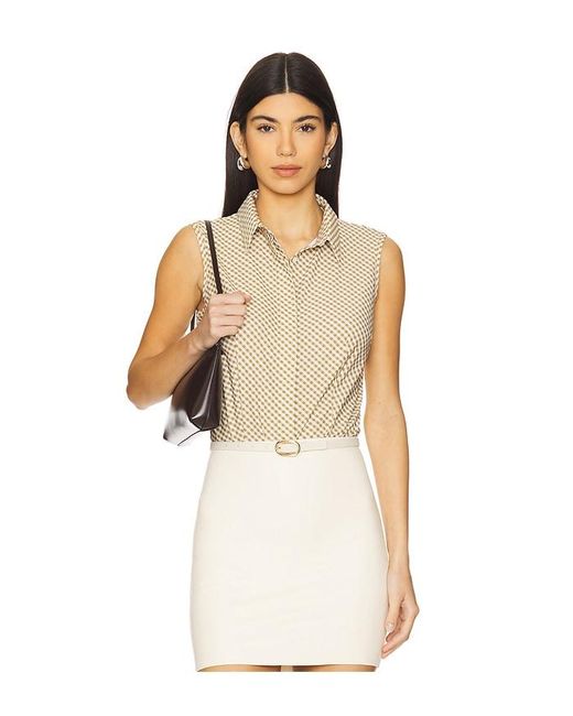 Commando Natural Classic Sleeveless Button Down Bodysuit