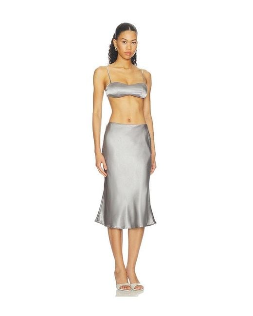 ALL THE WAYS White Sapphina Midi Skirt Set