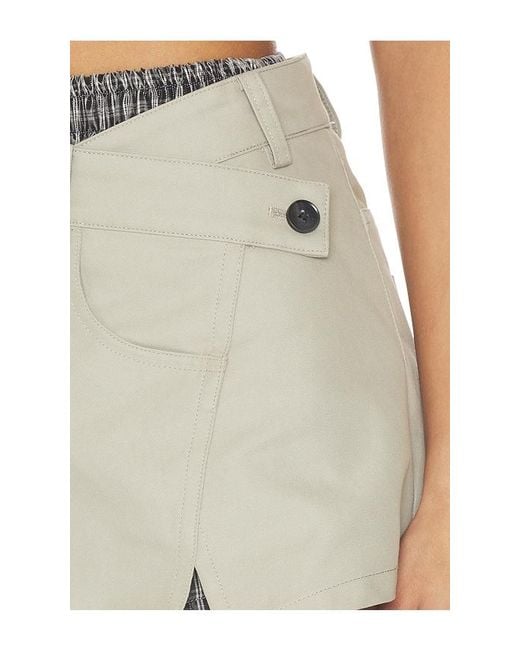 MARRKNULL Gray Two-Piece Utility Skirt