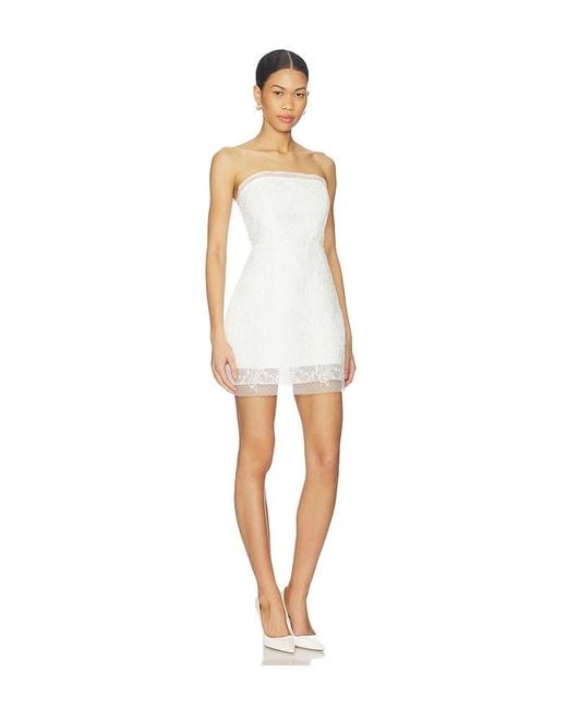 Bardot White Franca Hourglass Mini Dress