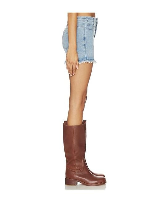 MORE TO COME Blue Karlita Denim Mini Skirt