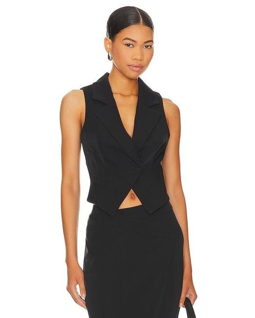 Lovers + Friends Black Brodie Vest