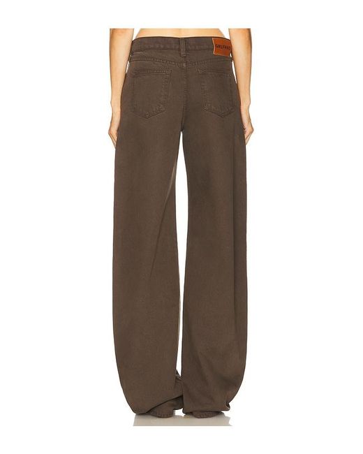GRLFRND Brown Austen Low Rise Curve