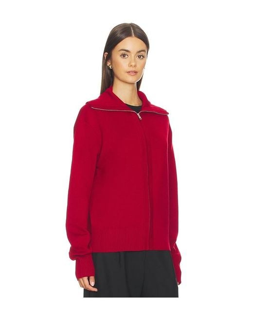 Entire studios レディース レッド Knit Zip Up ジャケットの通販はau