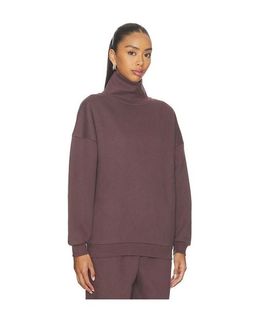 WellBeing + BeingWell Purple Magnolia Pullover