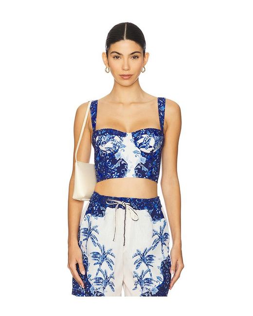 Agua Bendita Blue Crop-Top Lupe