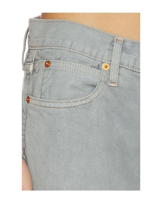SLVRLAKE Denim Gray Lexi Low Rise Relaxed Wide Leg Jeans
