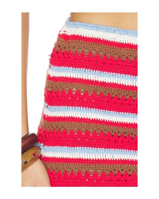 ELCE Red Cora Mini Skirt