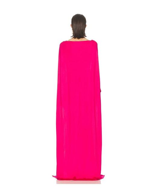 Helsa Pink The Alva Caped Jersey Dress