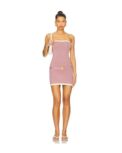 Cin Cin Multicolor Bond Belted Knit Dress