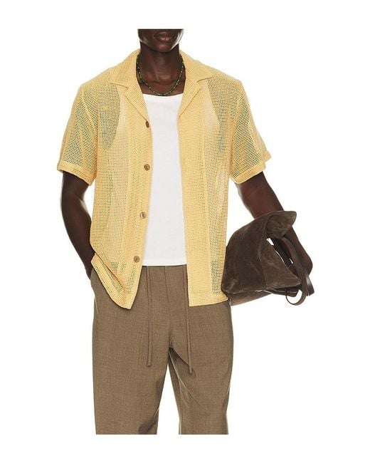 Oas Yellow Terra Cuba Shirt for men