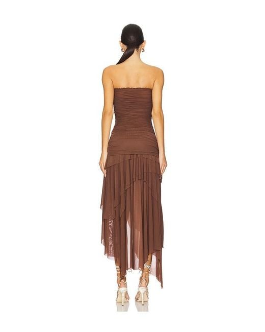 GUIZIO Brown X Revolve Lyla Twist Dress