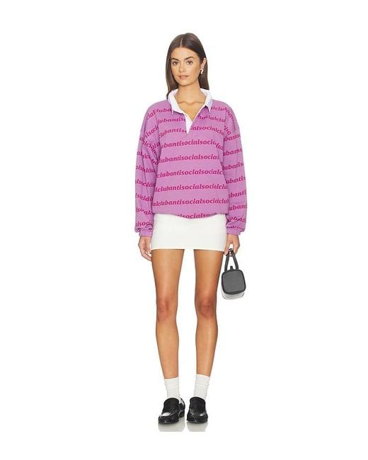 ANTI SOCIAL SOCIAL CLUB Pink Run On Polo for men