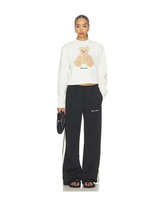 Palm Angels Black Classic Logo Track Loose Pant