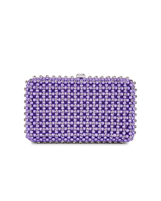 retroféte Lydia Pearl Crystal Bag in Purple | Lyst
