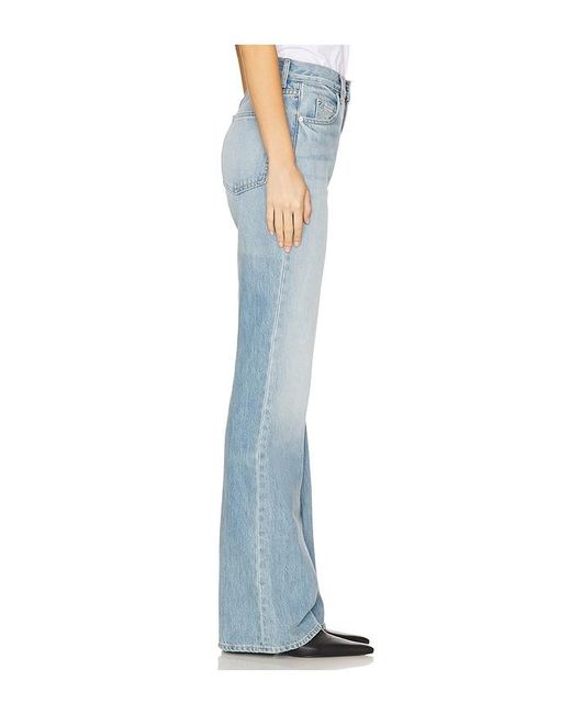 GRLFRND Blue Danie Mid Rise Boot Jeans