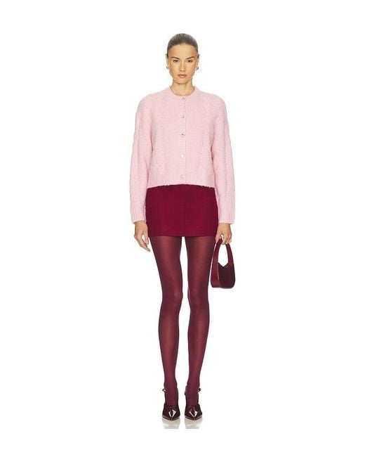 Line & Dot Red Melba Cardigan