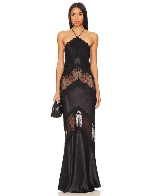 Lovers + Friends Black Cailey Gown