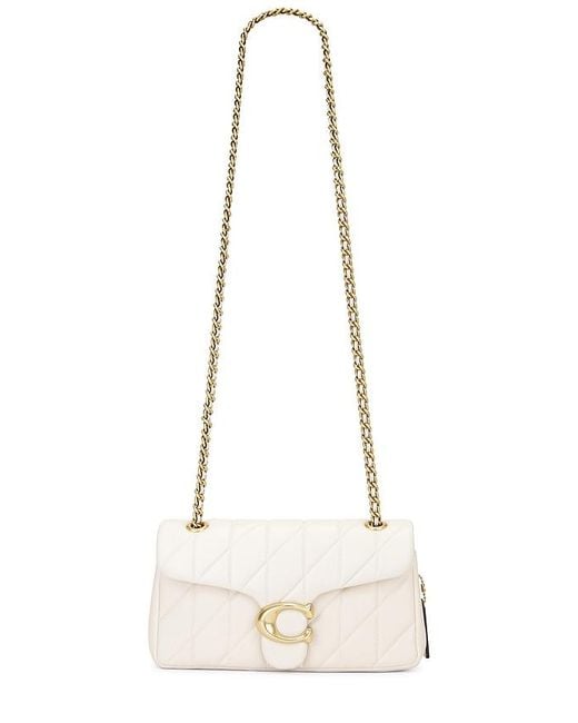 COACH Natural Quilted Tabby Shoulder Bag