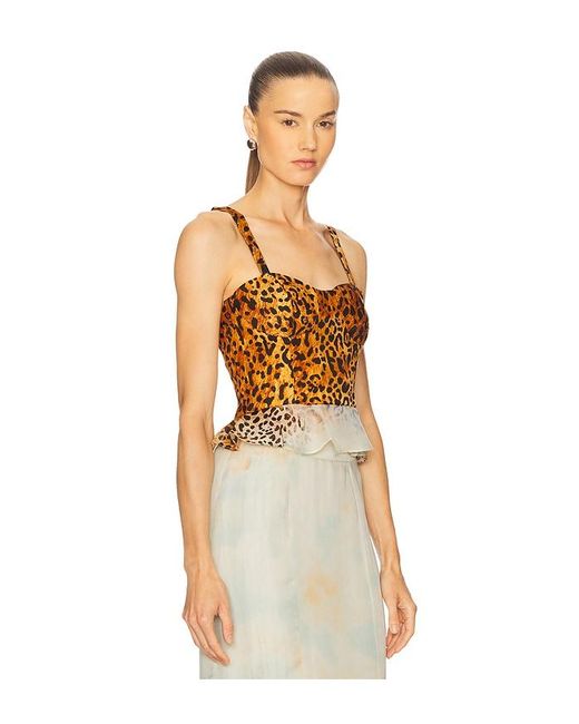 La Fuori Natural Audrey Periwinkle Embroided Bralette