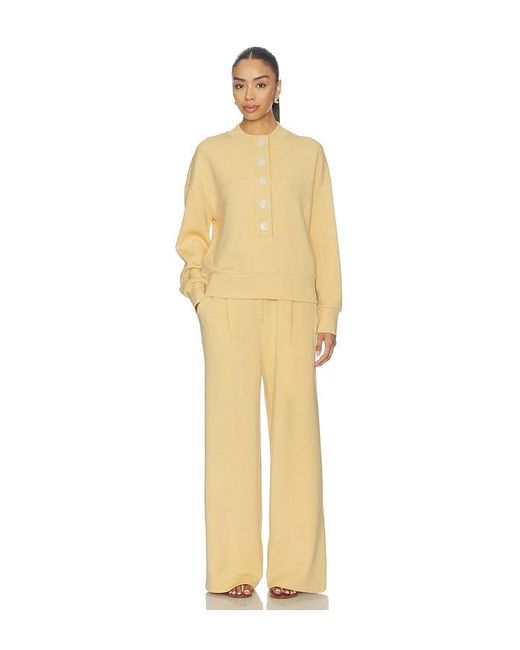 Varley Natural Reena Button Front Sweater