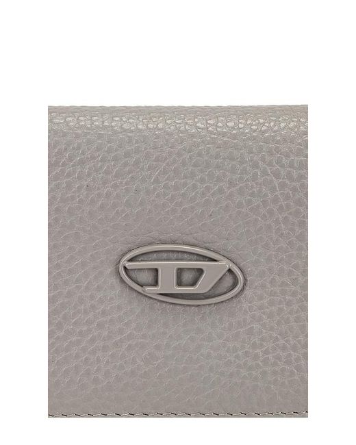 DIESEL White Hissu Evo Card Holder for men