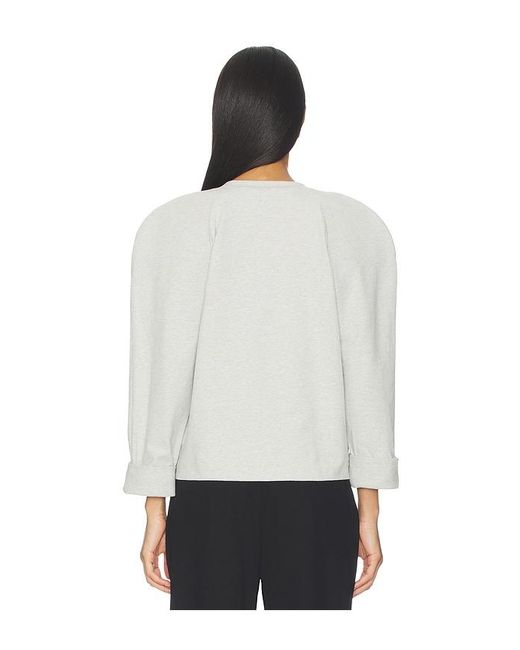 Norma Kamali White Bomber 1980S Sweatshirt