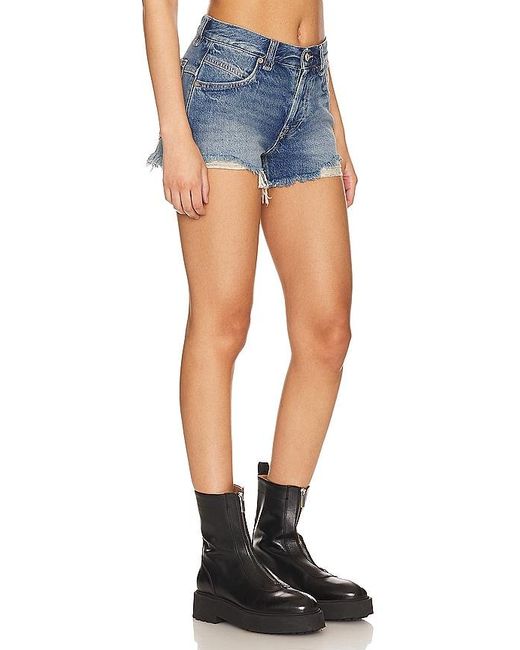 Free People Blue X We The Free Now Or Never Denim Short