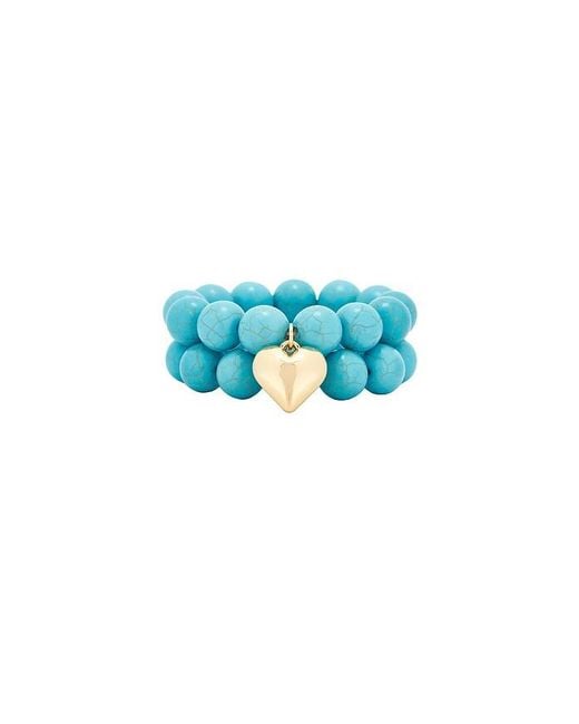 Ettika Blue Luck And Love Bracelet Set