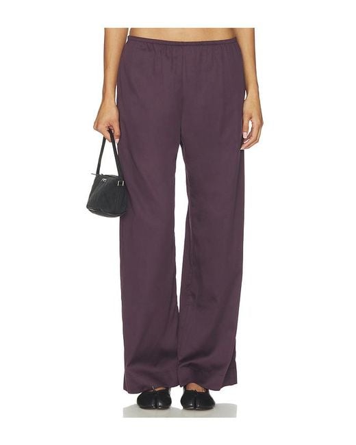 Leset Purple Yoko Pocket Pant