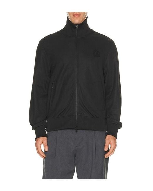 Fred Perry Black Canvas Track Jacket for men