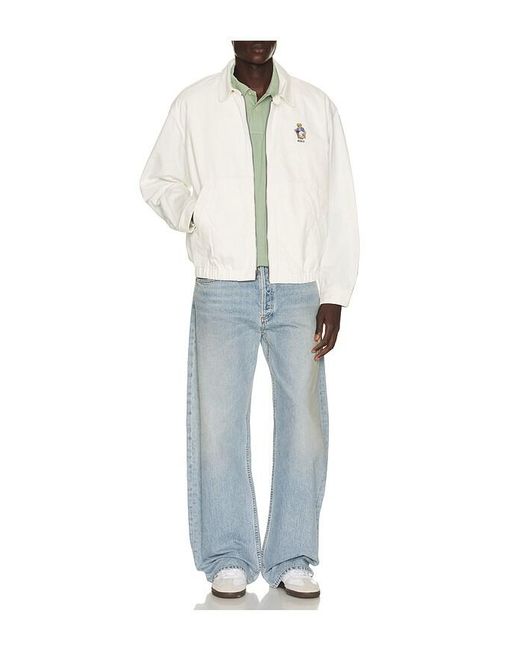 Polo Ralph Lauren White Novelty Bear Windbreaker for men